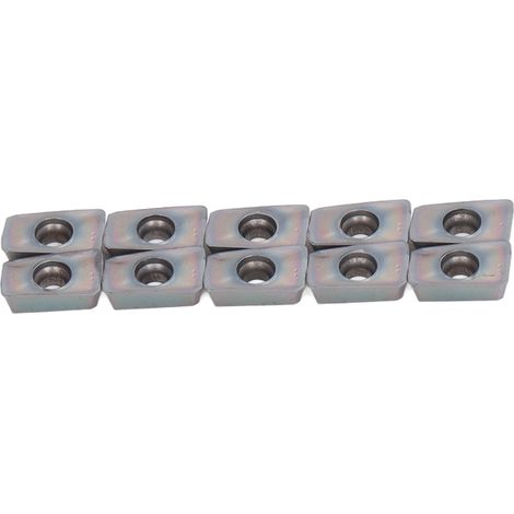 10 plaquettes de tournage carbure revêtu, lames de coupe pour tour industriel, outils de serrage (1/5)