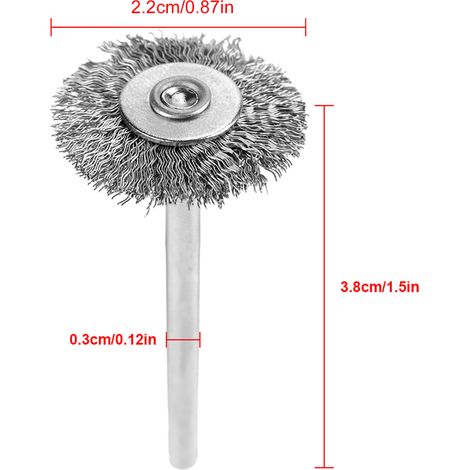 Lot de 10 mini disques de polissage en acier inoxydable de 22 mm, compatibles avec les meuleuses et les outils rotatifs. (1/5)