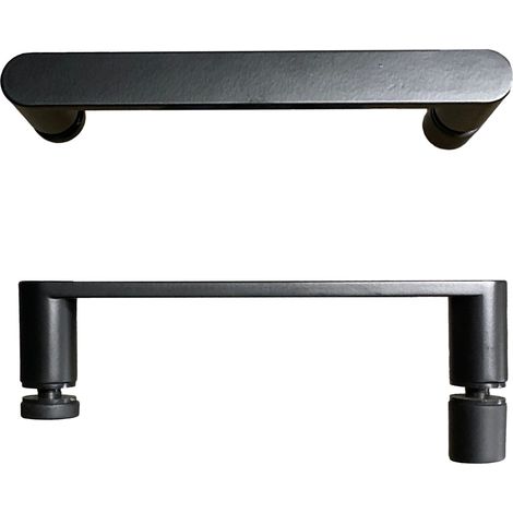 Round Matte Black 160 Mm Shower Door Handle 145 Mm Hole To Hole Centre (1/4)