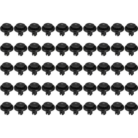 Attaches pour voiture : 50 clips de fixation en plastique, clips de retenue, rivets à enfoncer, clips de garniture – Pièces de rechange universelles pour Toyota et Honda (1/5)