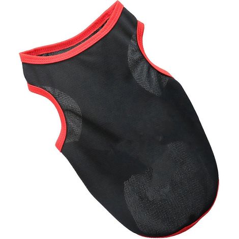 T-shirt pour animaux de compagnie doux, respirant, à séchage rapide, gilet de sport mignon pour chiot, vêtements pour le quotidien et les fêtes, noir, taille S (1/2)