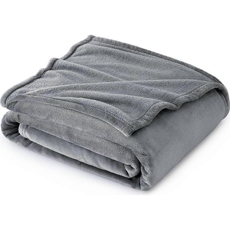 Gant de toilette, jeté de luxe, couverture légère et douce en microfibre (1/5)