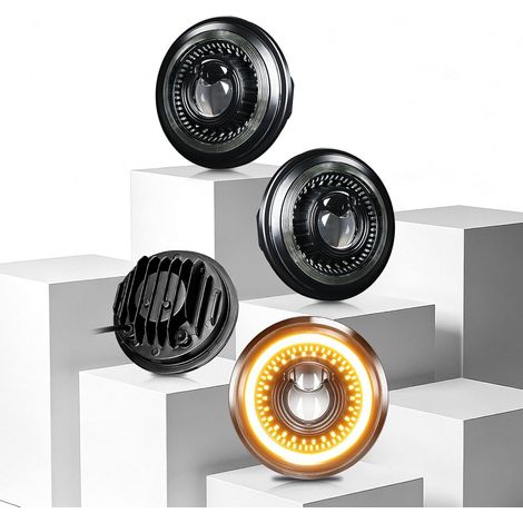 Phare LED pour moto de 5,75 pouces, indicateur lumière moto (1/5)