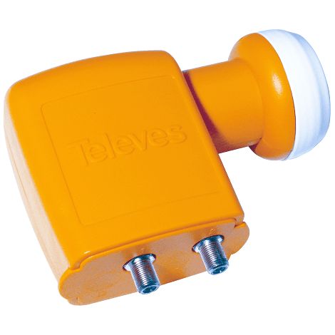 LNB Twin 2 Salidas Universales 0.3dB  Amarillo (1/4)