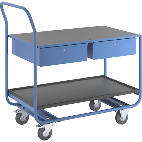 eurokraft pro, Chariot industriel à plateaux, 2 plateaux, 2 (1/5)
