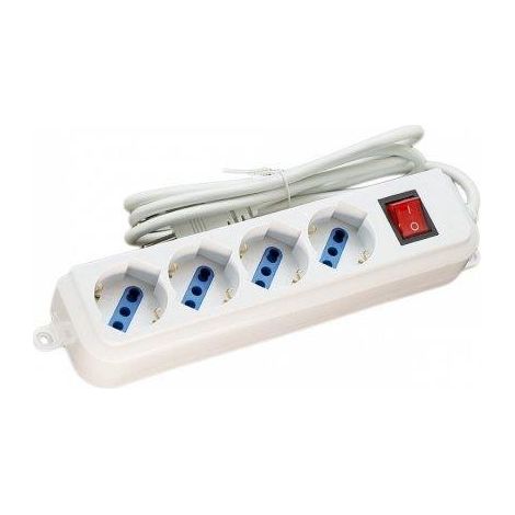 MULTIPRESA 4 SCHUKO BPRESA 10/16A 2P+T CAVO  1,5MT 3x1MM SPINA 16A (1/3)