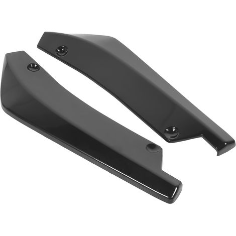 2-teiliger Heckstoßstangenschutz Diffusor Spoiler Kratzfest Glanzschwarz Universal Auto