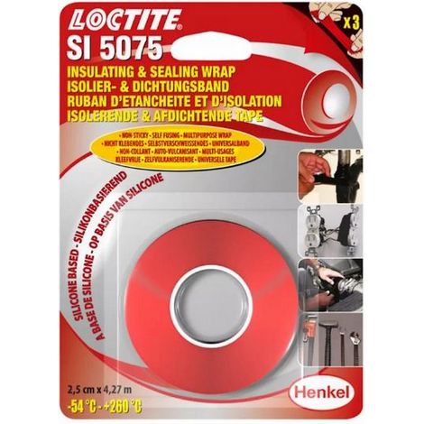 Ruban adhesif isolation etancheite loctite si 5075 auto amalgamant