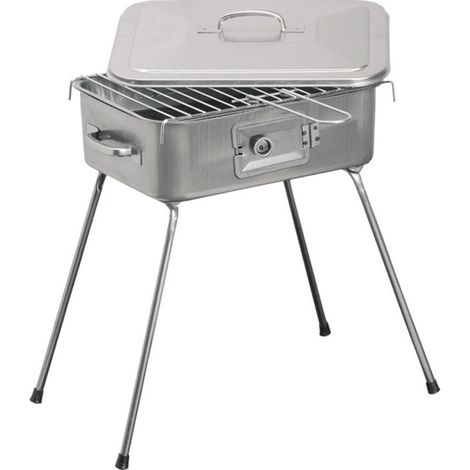 Trade Shop - Barbacoa Con Parrilla De Carbón Brasero De Carbón Plegable Pies -