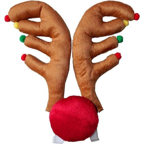 Kit de décorations de Noël pour voiture avec bois de renne (bois courbés)