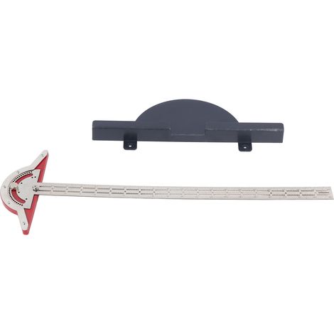Règle à bord en alliage d'aluminium, équerre en T pour menuisiers, règle de chant pour étudiants, menuisiers, architectes et designers - 50 cm (1/5)