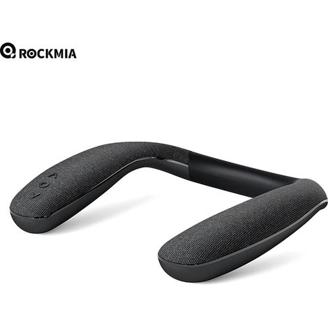 (Noir) Enceinte Bluetooth tour de cou neuve, compatible Bluetooth 5.4, indice d'étanchéité IPX5. (1/5)