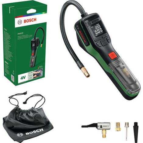 Pompa pneumatica a batteria PNEO Bosch, borsa portautensili