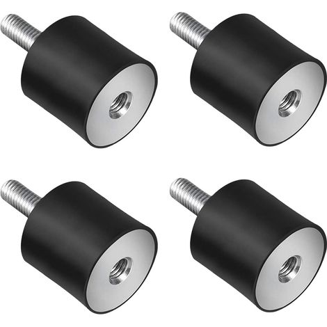 Rubber Engine Mounts 4 Pieces Anti Vibration Silentblock Rubber Supports M8 Anti Vibration Silent Block Rubber Mount for Car Boat VD30 x 30 M8 x 23 (1/5)