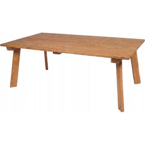 Tavolino da caffè, tavolo da giardino, tavolo rettangolare in legno di pino, 119x59x44 cm (1/5)