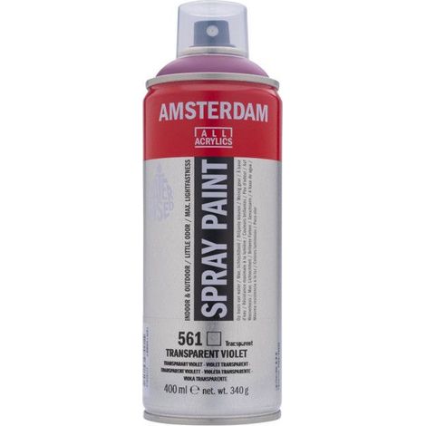 Bombe de peinture Amsterdam 400 ml violet transparent