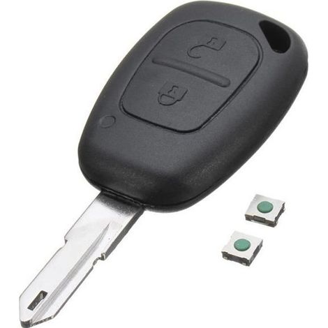 Etui A Clef - 2 Boutons - Microswitch Integre - Pour Renault Trafic Vivaro Master Kangoo - Unite