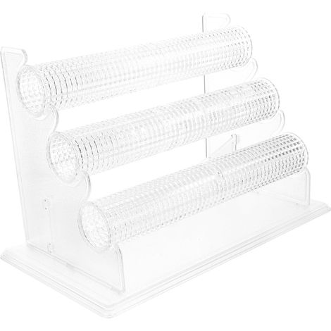 Présentoir à Bracelets Support à Montres en Pvc Transparent Pratique et Amovible pour Bureau Décoration de Chambre 3 Niveaux pour Garçon et Filles et Femmes (1/5)