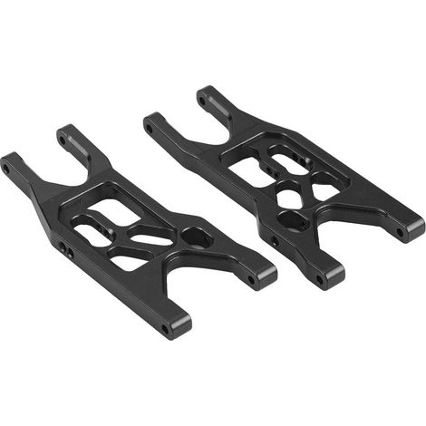 2 pièces/ensemble de bras de suspension inférieurs avant en alliage d'aluminium pour Axial Rock Racer 90026 (noir) (1/5)