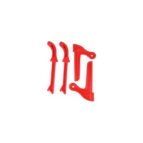 Tiges de poussée en plastique pour le travail du bois, accessoires pour scie à table, scie à main, tiges de sécurité pour le travail du bois (rouge), 4 pièces. (1/5)