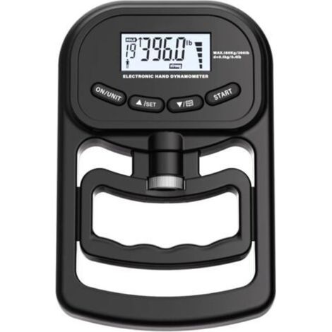Powermètre numérique à main - 180 kg - Rechargeable - Dynamomètre électronique - Couteau de force de préhension - Entraîneur de force de préhension - Avec écran LCD - Pour le sport, la maison (1/5)