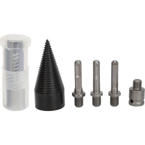 Set di 5 pezzi per spaccare la legna con punta in acciaio e punta per tronchi rimovibile da 42 mm (1/5)