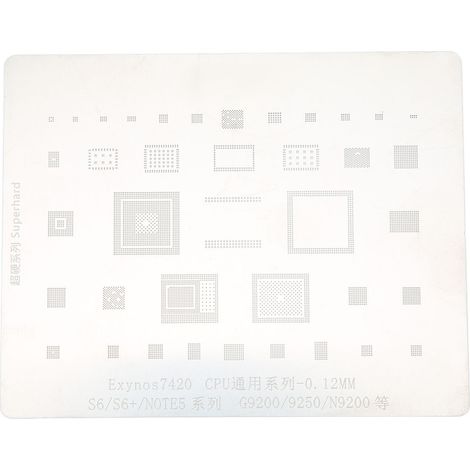 Grille de Reballing CPU en Acier Inoxydable, Gabarit de Rework pour Réparation de Téléphone Portable, Stencil de Remplacement de Billes (1/5)