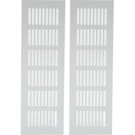 Il s'agit d'une grille de ventilation rectangulaire en alliage d'aluminium pour la dissipation de la chaleur. Elle convient aux armoires, penderies, camping-cars et fourgons aménagés, et mesure 80 x 2 (1/5)