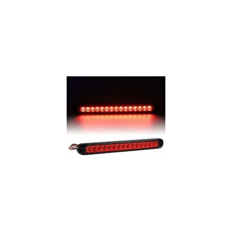 1 Stück rote LED-Bremsleuchte, universell, 12 V, LKW-Rücklicht, 15 LEDs, wasserdicht, zusätzliche Bremsleuchte für PKW, Anhänger, Bus, LKW, Boot, Wohnmobil - Crezuo (1/4)