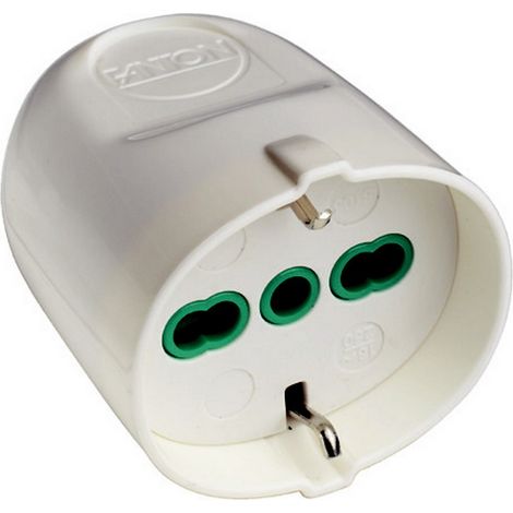 Fme art 86.040 BL presa smontabile bipasso schuko 2P + T 16A norme CEI (1/2)