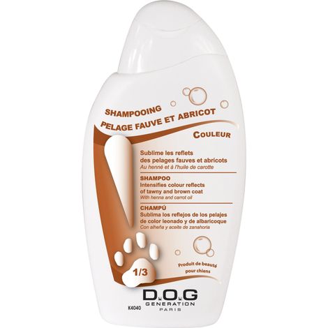Shampooing Pelage Fauve et Abricot Dog Generation : 250ml