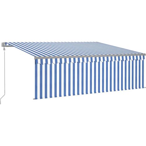 Maison Exclusive - Markise Automatisch mit Rollo LED Windsensor 4 (1/5)