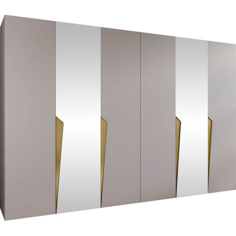 Armario Hartford 612, Cachemira, 202x300x52cm, Puertas de armario: Con bisagras, Número de estantes: 0 (1/5)