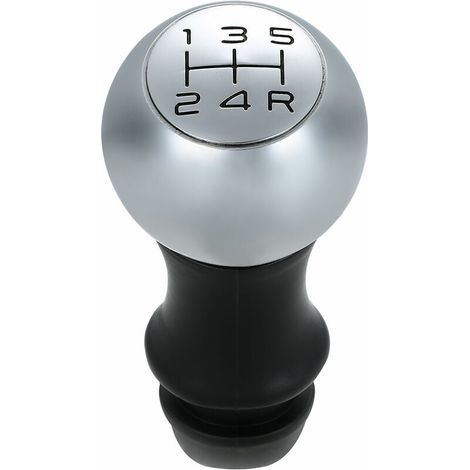 Pomello del cambio cromato – Adattatore per cambio manuale a 5 marce – Compatibile con Peugeot 106, 206, 207, 306, 307, 407, 408, 508, 807 (1/4)