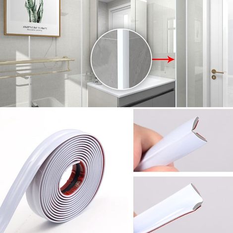 Bande Décorative Murale PVC - Protection Angle Et Bordure Table Porte Plinthe - Finition 3D Brillant - 5 m x 2 cm (1/5)