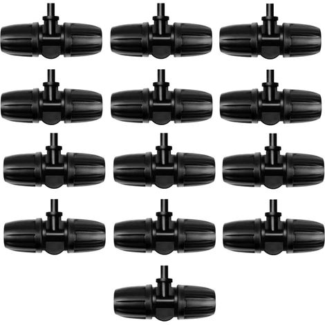 10 Pieces Connecteur de Tuyau Plat Raccord Tuyau D'arrosage Embout Tuyau Arrosage Kit Arrosage Goutte a Goutte Pieces et Raccords de Tuyau D'arrosage Arrosage Goutte a Goutte Potager Jardin (1/5)