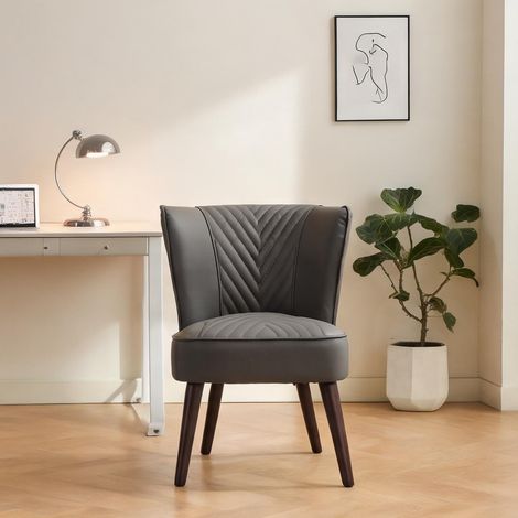 Fauteuil en foam Spring cuir PVC bois 56 x 62 x 72 cm (1/5)