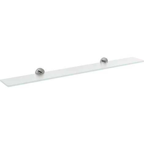Sapho X-Round - Mensola, lunghezza 90 cm, vetro latte/cromo XR009-08 (1/2)