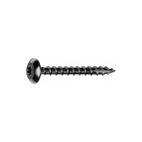 Vis Rocket minivybac penture noire 6x40mm, 8 pièces.