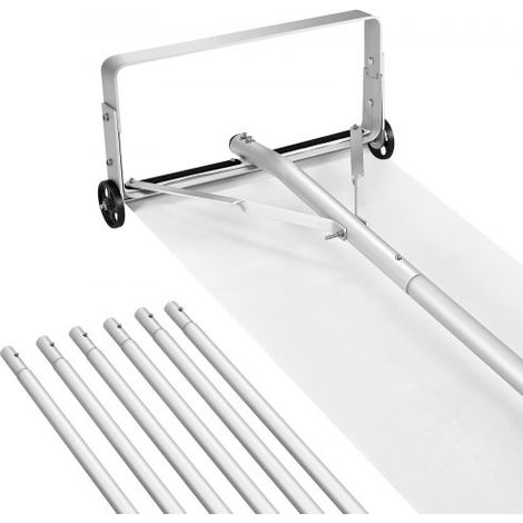 Rastrillo de Nieve para Techo 158 - 913 cm con Raspador de 470 mm, Herramienta de Eliminación de Nieve, Mango Antideslizante, Protectoras de Techo con Ruedas para Hojas Caídas, Escombros (1/5)