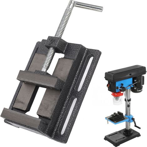 100 mm (4 Zoll) amerikanischer Flachbacken-Schraubstock mit einer Backe, Flachbacken-Schraubstock für Säulenbohrmaschinen (1/5)