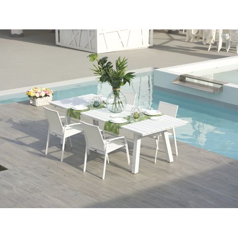 Sedia Sedie Con Braccioli Cruise Bianca Arredamento Giardino Bizzotto 662256