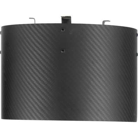 Cône d'admission en fibre de carbone, filtre à air, écran thermique, pièces de modification automobile générales, fibre de carbone mate (1/5)