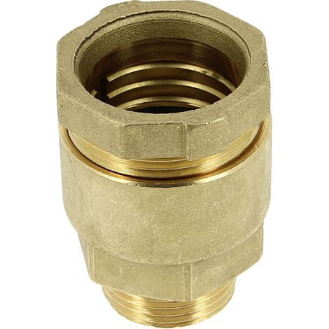 Raccord laiton série Fer à compression Mâle 1" PE Ø34