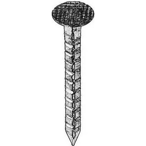 Pointe en Vrac Tête Extra Large Carrée Crantée Cuivre - 3x3x27 mm - 5 kg - D-Work (1/2)