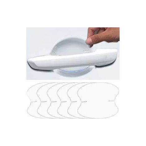 50 Stück transparente TPU-Autotürgriff-Kratzschutzaufkleber, universelle Fahrzeugschutzfolie (transparent). (1/5)