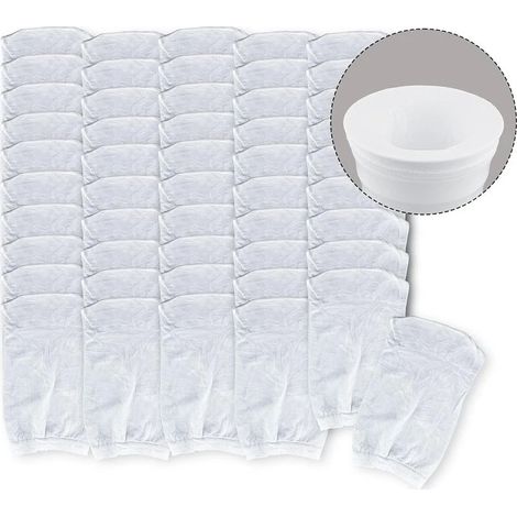 Lot de 50 chaussettes filtrantes pour skimmers de piscine - Paniers de filtration, skimmers pour nettoyer les débris et les feuilles des piscines enterrées et hors sol (1/5)