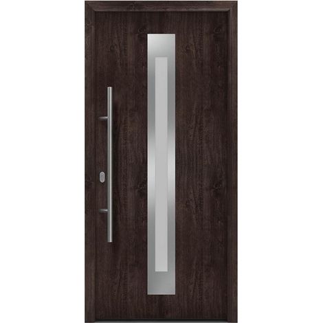 Hörmann Ecostar Haustür "ISOPRO IP 770S", night oak, 110 x 210 cm (B x H), DIN Links