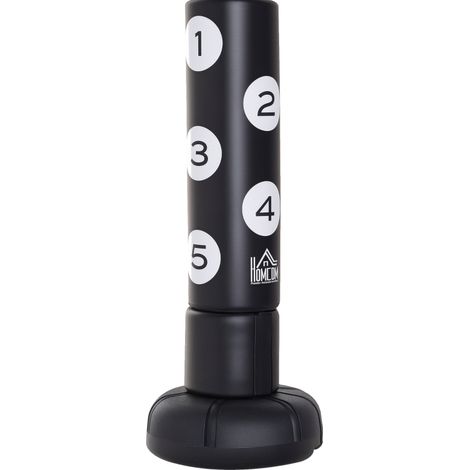 Saco de boxeo de pie con base rellenable HDPE 176 cm negro HOMVRA (1/5)