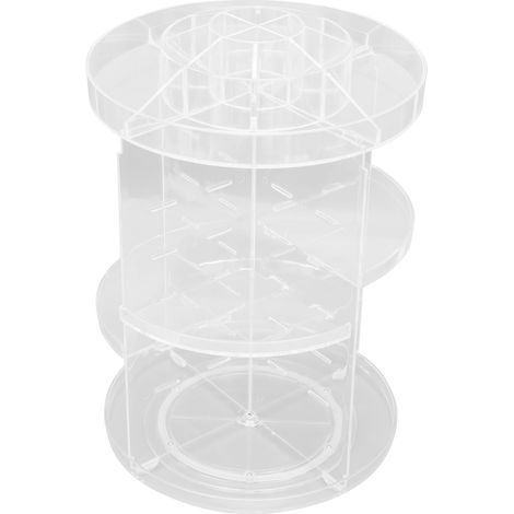 Organisateur de Maquillage Rotatif 360°, Boîte de Rangement Cosmétique Grande Capacité en Acrylique pour Bijoux